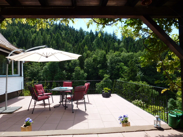 Terrasse am Ferienhaus