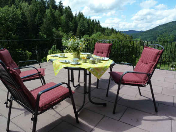 Terrasse am Ferienhaus